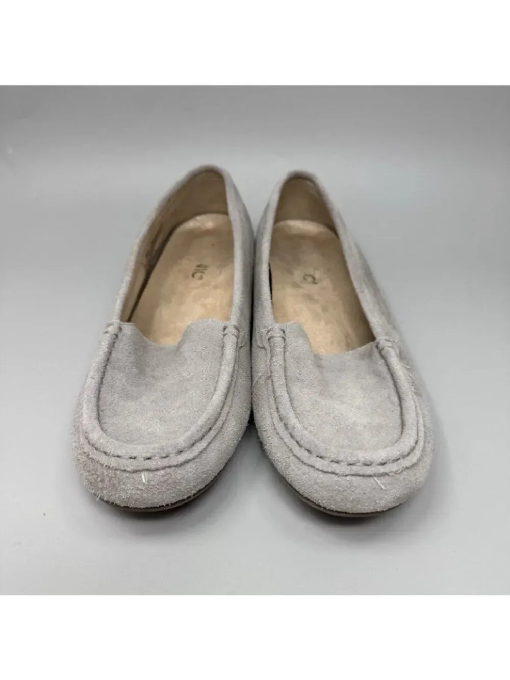 Vionic Women’s Debbie Gray Suede Moccasin Loafer Flats Shoe 8.5